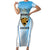 Custom Rugby Guatemala Family Matching Short Sleeve Bodycon Dress and Hawaiian Shirt Jaguares Go Champions