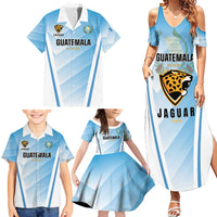 Custom Rugby Guatemala Family Matching Summer Maxi Dress and Hawaiian Shirt Jaguares Go Champions
