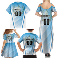 Custom Rugby Guatemala Family Matching Summer Maxi Dress and Hawaiian Shirt Jaguares Go Champions