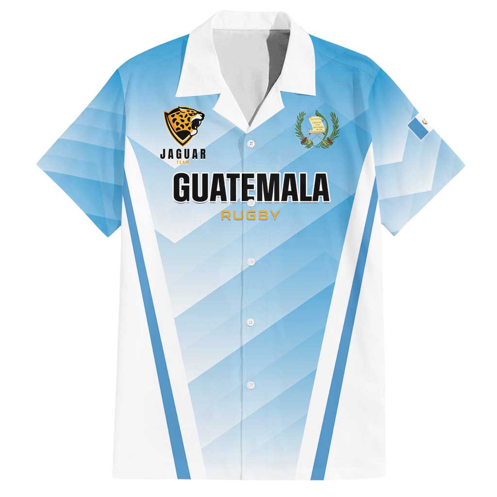 Custom Rugby Guatemala Family Matching Tank Maxi Dress and Hawaiian Shirt Jaguares Go Champions