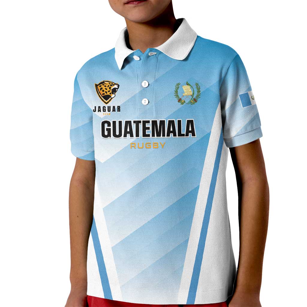 Custom Rugby Guatemala Kid Polo Shirt Jaguares Go Champions