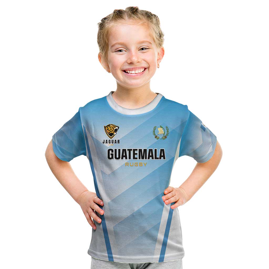 Custom Rugby Guatemala Kid T Shirt Jaguares Go Champions