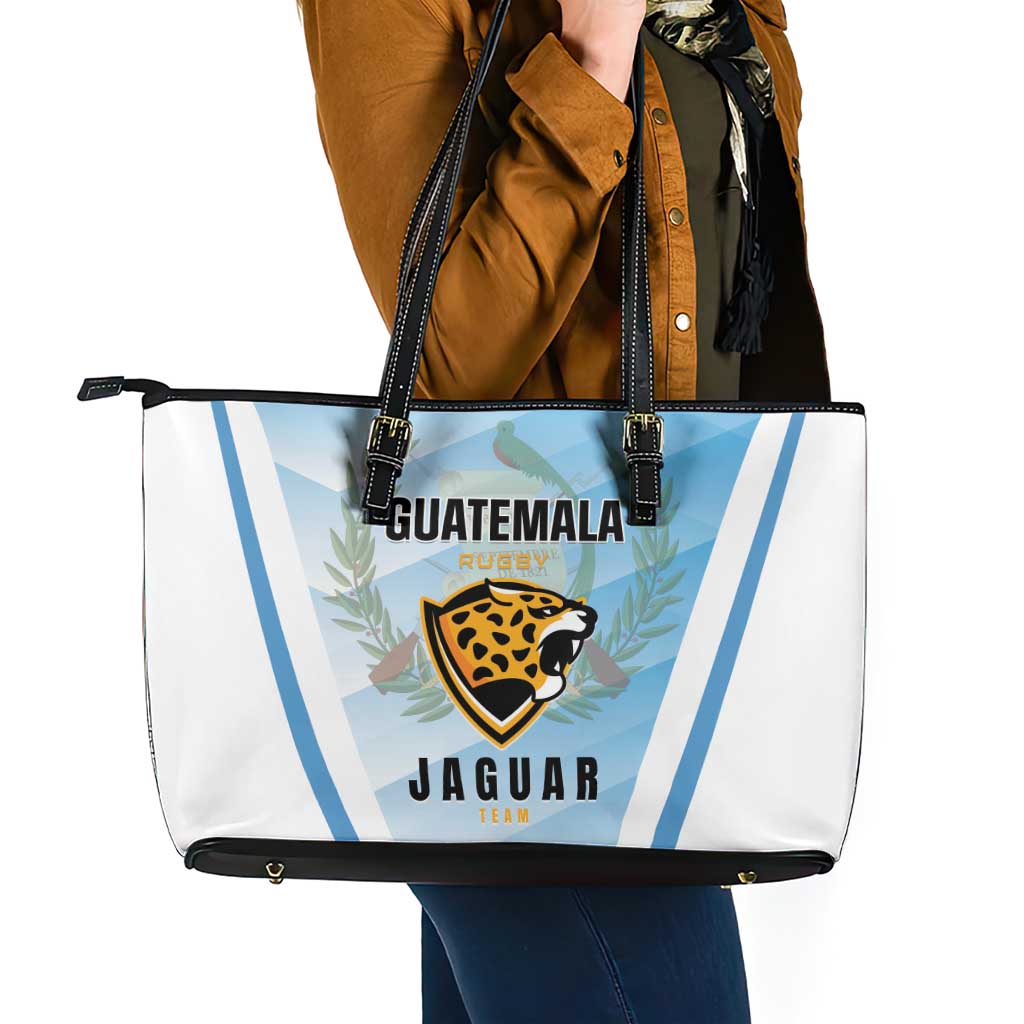 Rugby Guatemala Leather Tote Bag Jaguares Go Champions