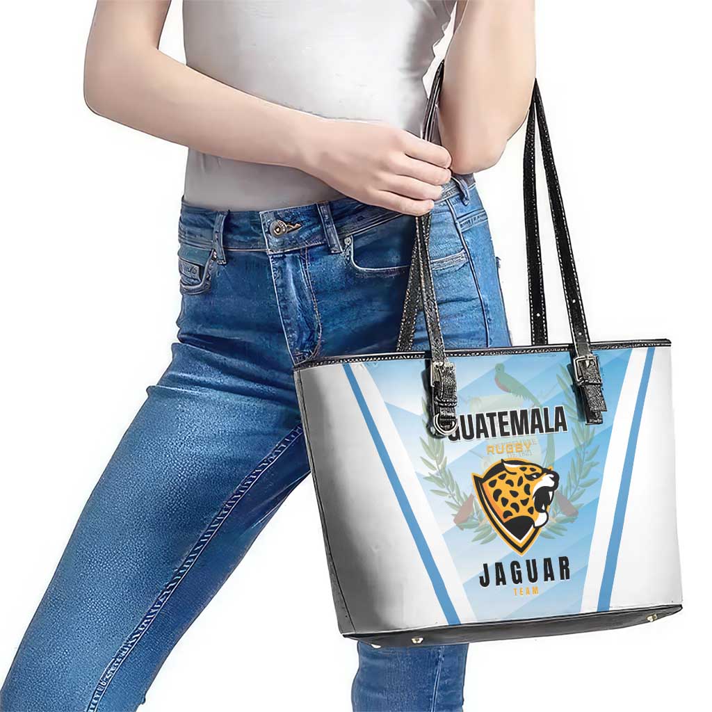 Rugby Guatemala Leather Tote Bag Jaguares Go Champions
