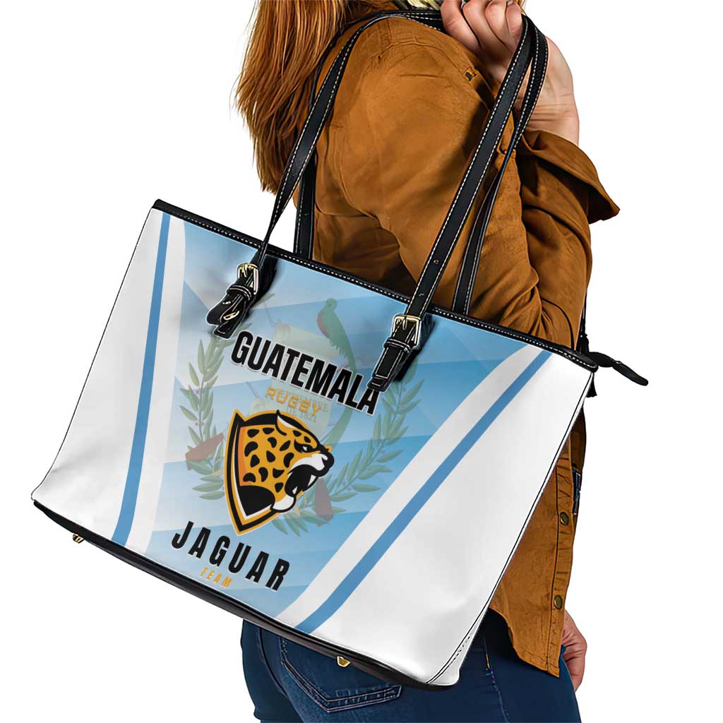 Rugby Guatemala Leather Tote Bag Jaguares Go Champions
