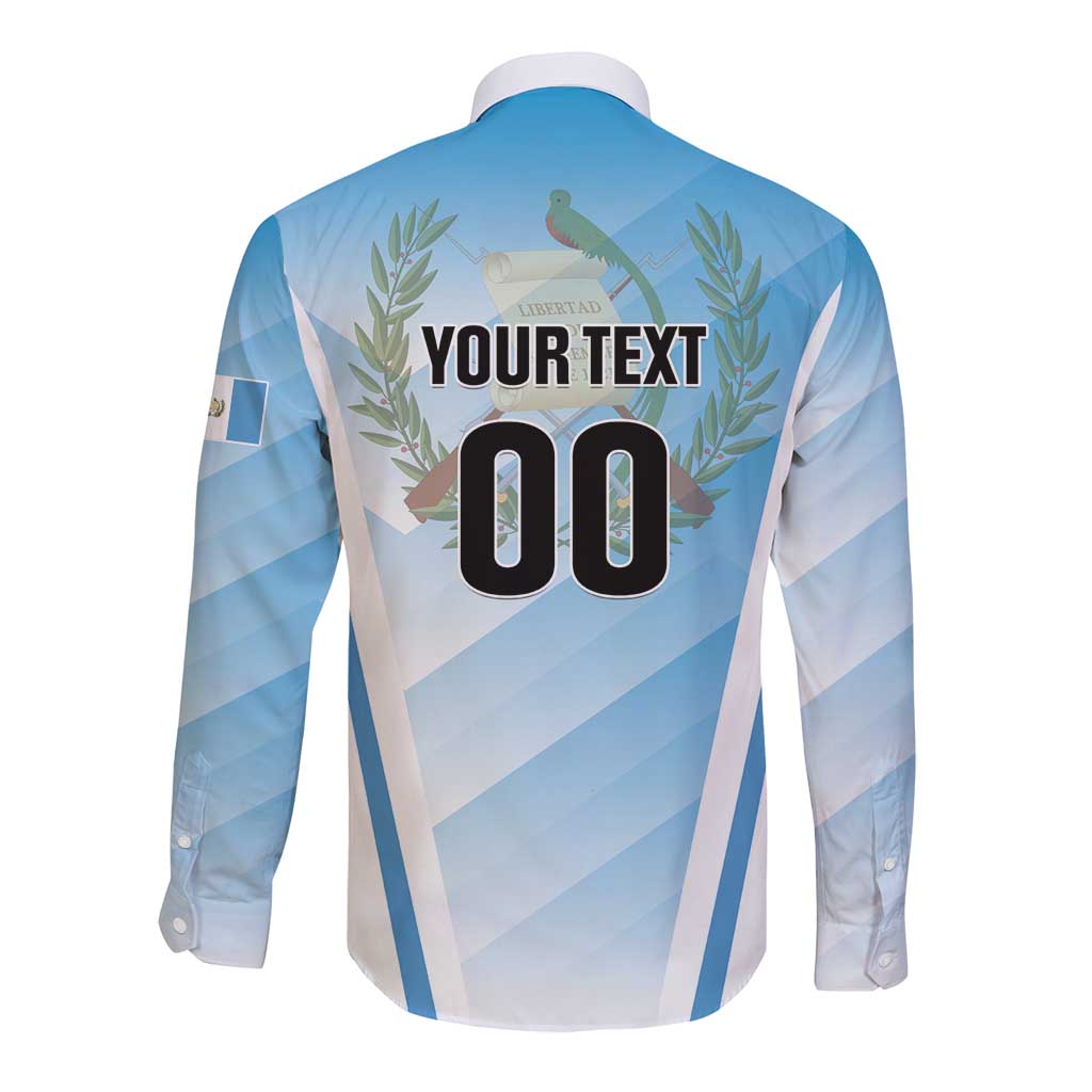 Custom Rugby Guatemala Long Sleeve Button Shirt Jaguares Go Champions