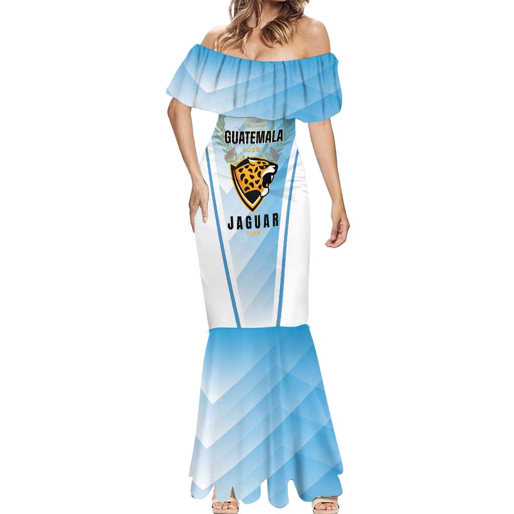 Custom Rugby Guatemala Mermaid Dress Jaguares Go Champions