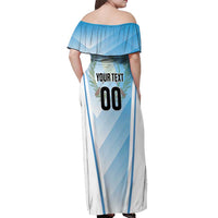 Custom Rugby Guatemala Off Shoulder Maxi Dress Jaguares Go Champions