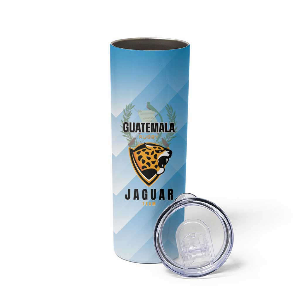 Custom Rugby Guatemala Skinny Tumbler Jaguares Go Champions