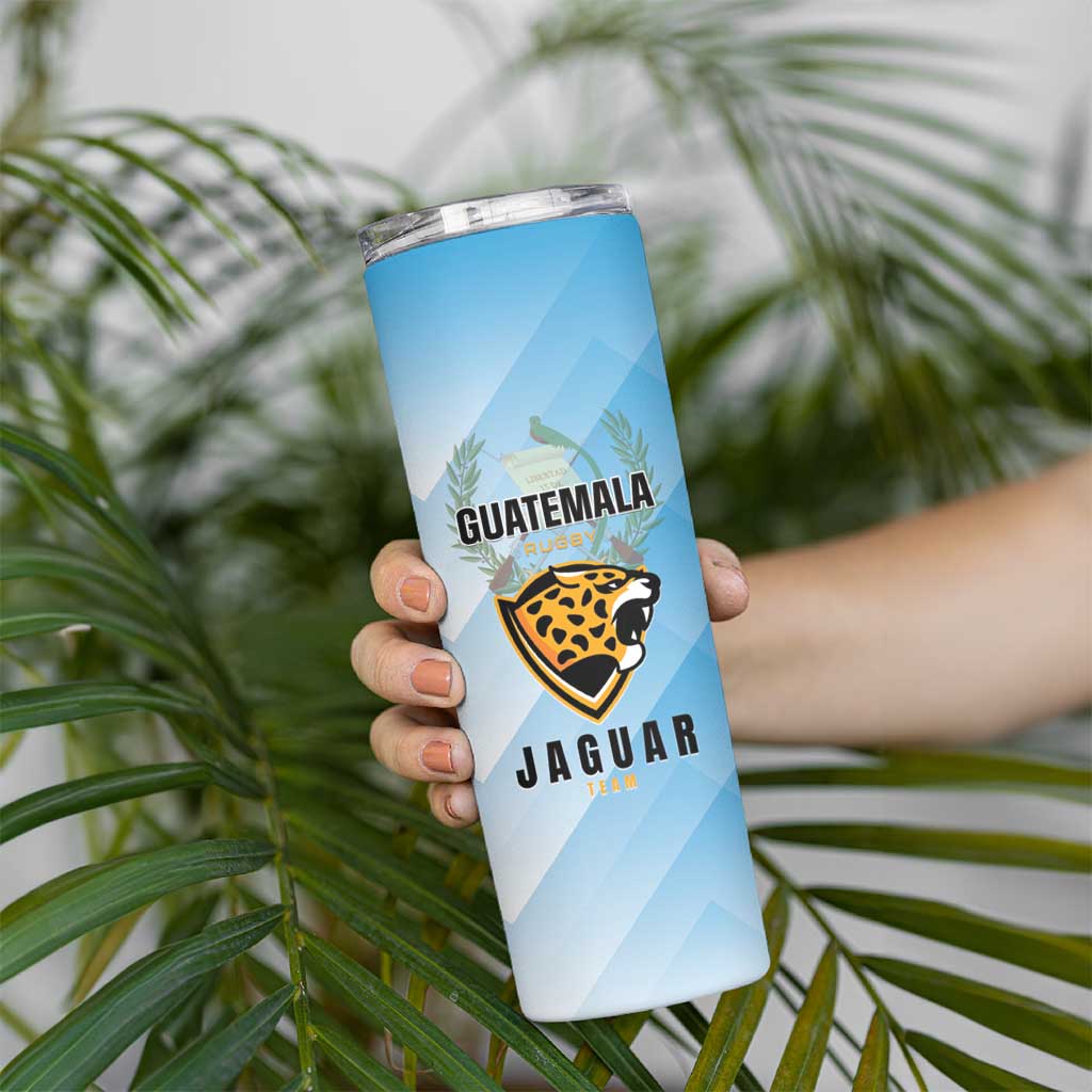 Custom Rugby Guatemala Skinny Tumbler Jaguares Go Champions