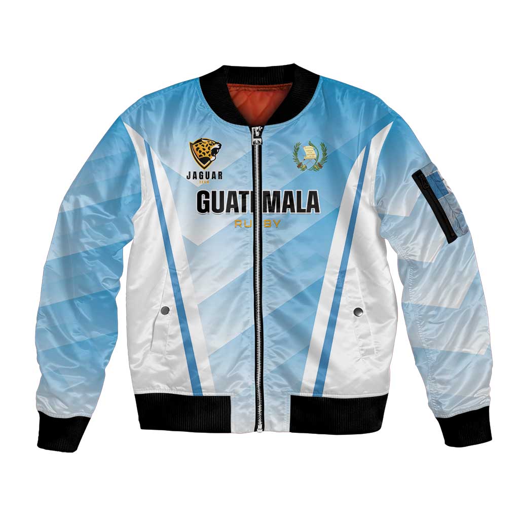 Custom Rugby Guatemala Sleeve Zip Bomber Jacket Jaguares Go Champions