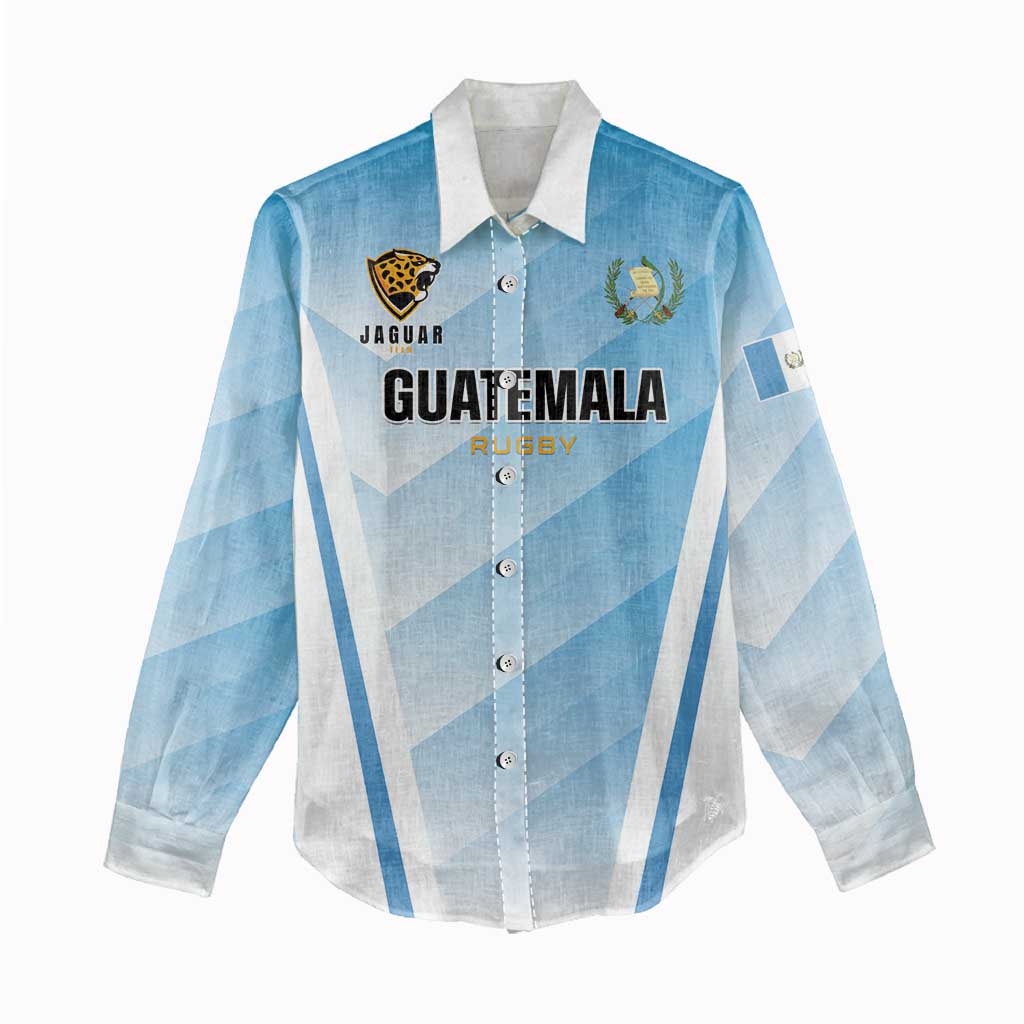 Custom Rugby Guatemala Women Casual Shirt Jaguares Go Champions