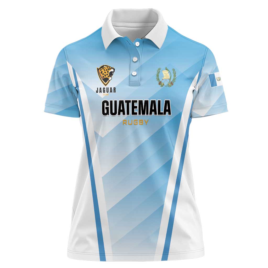 Custom Rugby Guatemala Women Polo Shirt Jaguares Go Champions