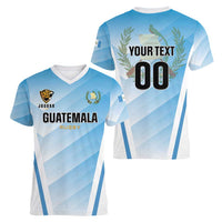 Custom Rugby Guatemala Women V-Neck T-Shirt Jaguares Go Champions