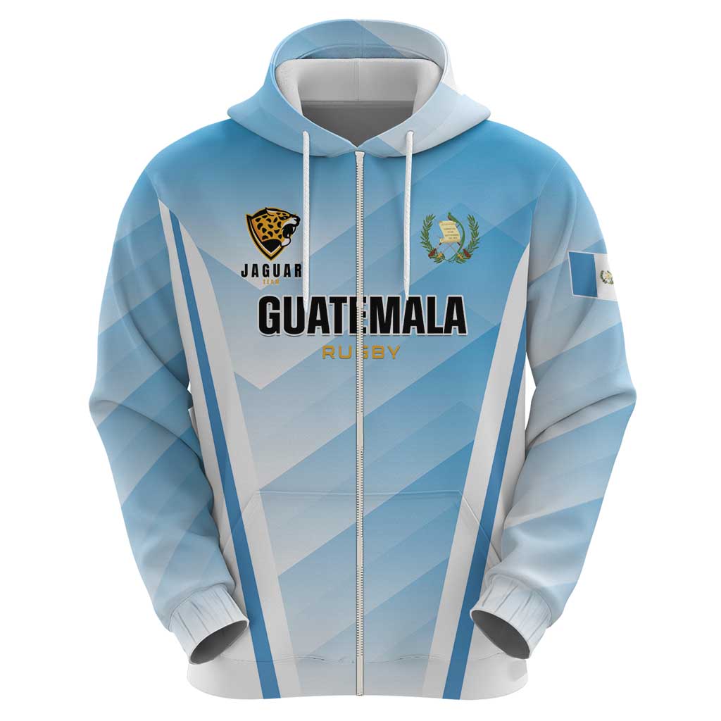 Custom Rugby Guatemala Zip Hoodie Jaguares Go Champions