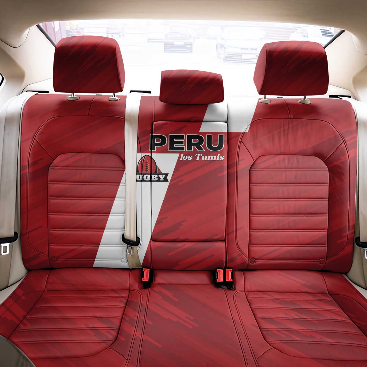 Rugby Peru Back Car Seat Cover Los Tumis Go Champions