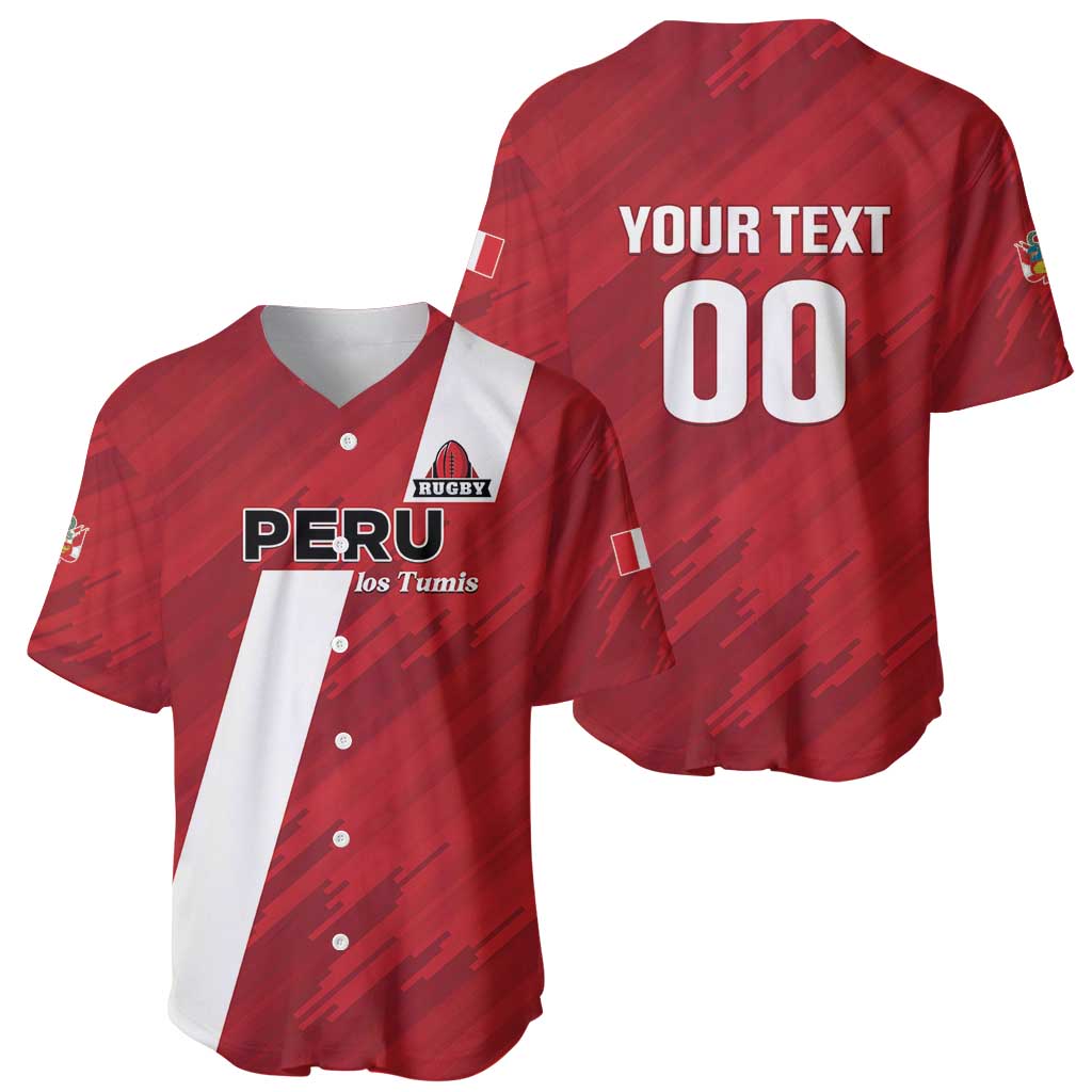 Custom Rugby Peru Baseball Jersey Los Tumis Go Champions