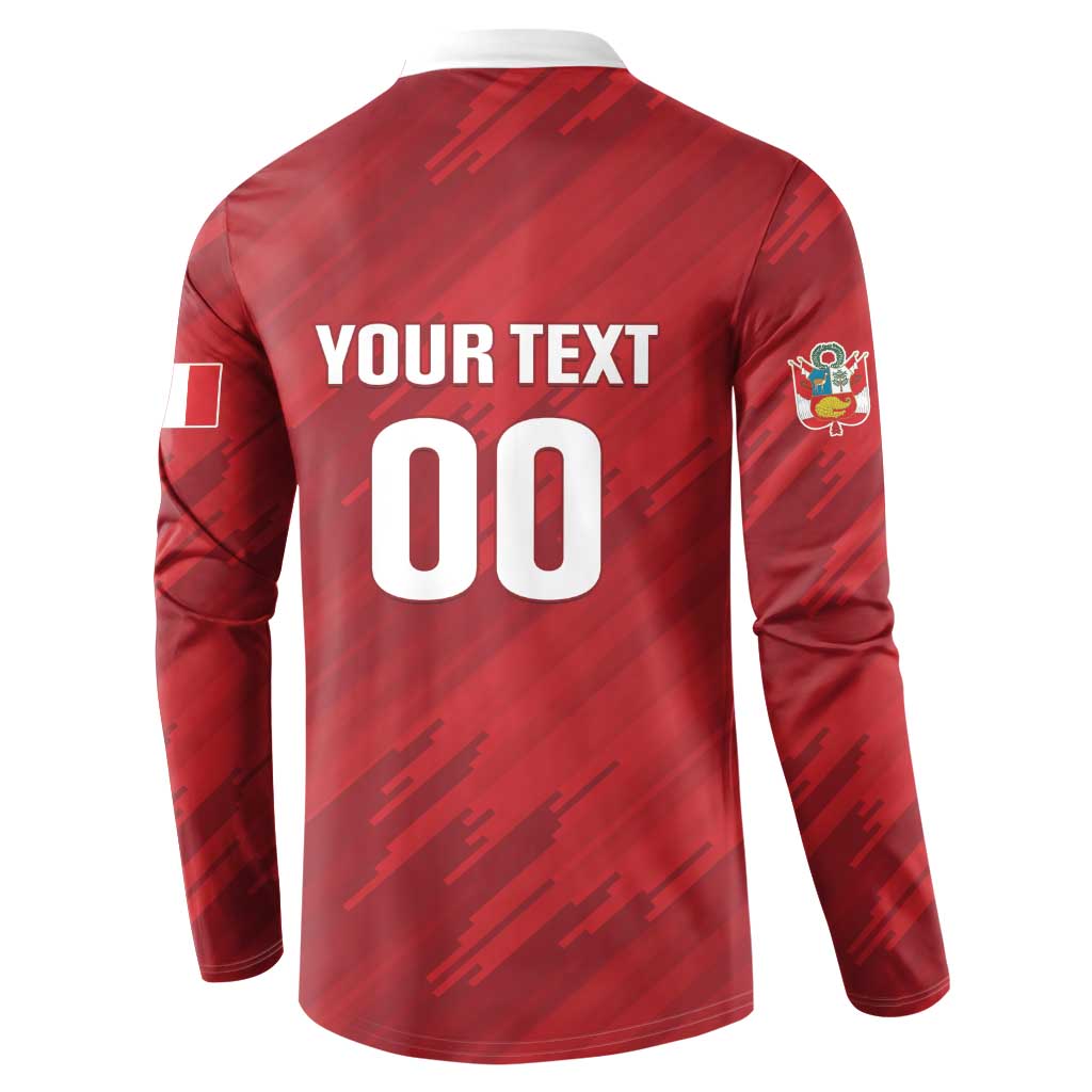 Custom Rugby Peru Button Sweatshirt Los Tumis Go Champions