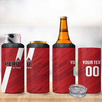 Custom Rugby Peru 4 in 1 Can Cooler Tumbler Los Tumis Go Champions