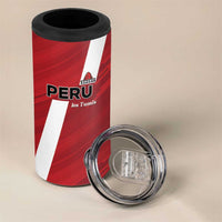 Custom Rugby Peru 4 in 1 Can Cooler Tumbler Los Tumis Go Champions