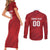 Custom Rugby Peru Couples Matching Short Sleeve Bodycon Dress and Long Sleeve Button Shirt Los Tumis Go Champions