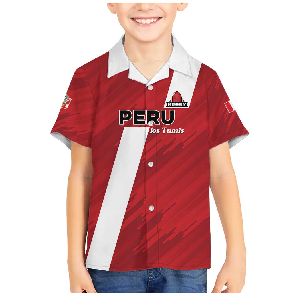 Custom Rugby Peru Family Matching Mermaid Dress and Hawaiian Shirt Los Tumis Go Champions