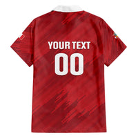 Custom Rugby Peru Family Matching Off The Shoulder Long Sleeve Dress and Hawaiian Shirt Los Tumis Go Champions