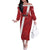 Custom Rugby Peru Family Matching Off The Shoulder Long Sleeve Dress and Hawaiian Shirt Los Tumis Go Champions