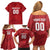 Custom Rugby Peru Family Matching Off Shoulder Short Dress and Hawaiian Shirt Los Tumis Go Champions