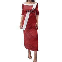 Custom Rugby Peru Family Matching Puletasi and Hawaiian Shirt Los Tumis Go Champions