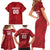 Custom Rugby Peru Family Matching Short Sleeve Bodycon Dress and Hawaiian Shirt Los Tumis Go Champions