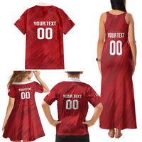 Custom Rugby Peru Family Matching Tank Maxi Dress and Hawaiian Shirt Los Tumis Go Champions