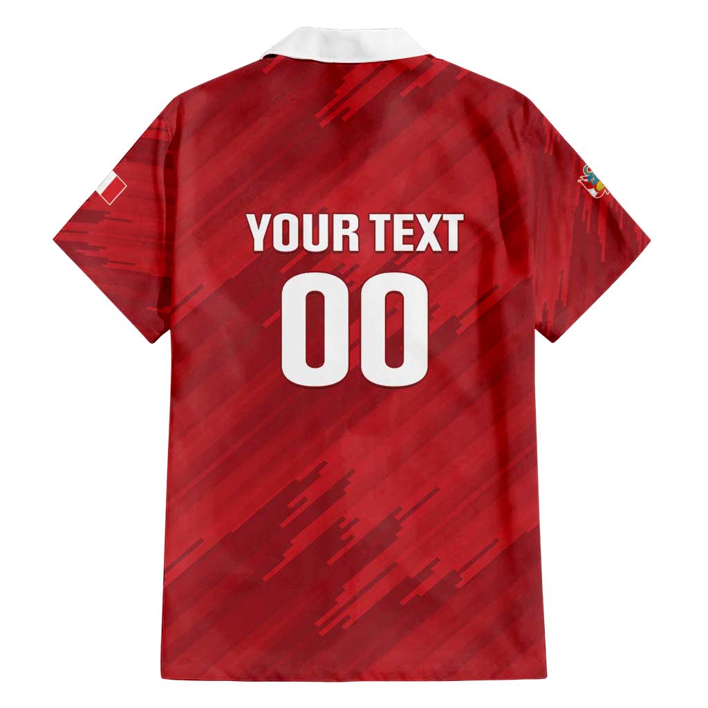 Custom Rugby Peru Family Matching Tank Maxi Dress and Hawaiian Shirt Los Tumis Go Champions