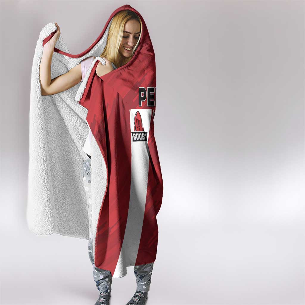 Rugby Peru Hooded Blanket Los Tumis Go Champions