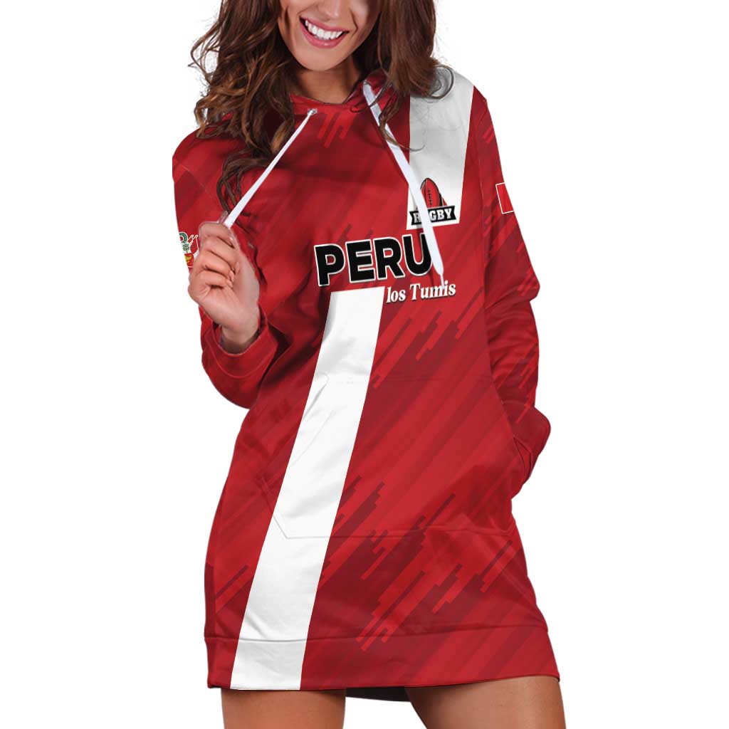 Custom Rugby Peru Hoodie Dress Los Tumis Go Champions