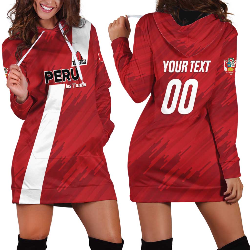 Custom Rugby Peru Hoodie Dress Los Tumis Go Champions