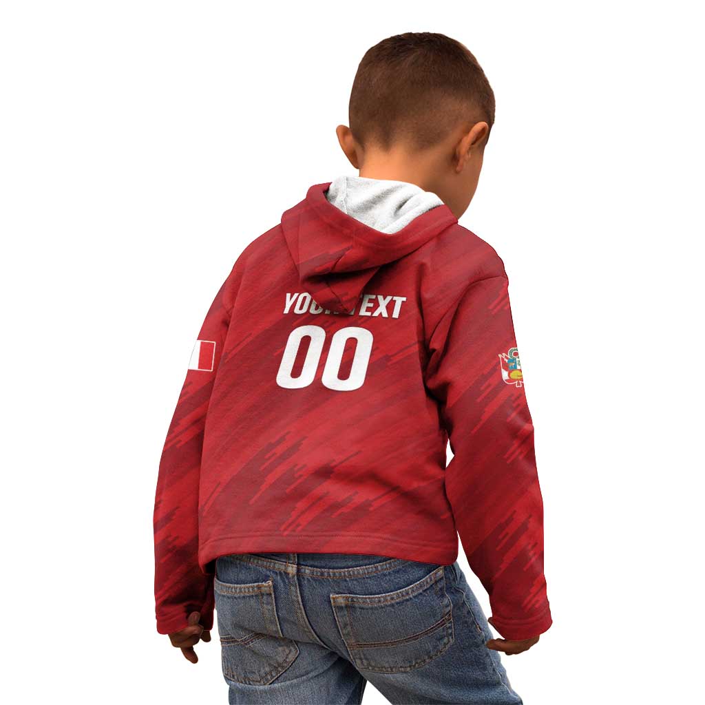 Custom Rugby Peru Kid Hoodie Los Tumis Go Champions
