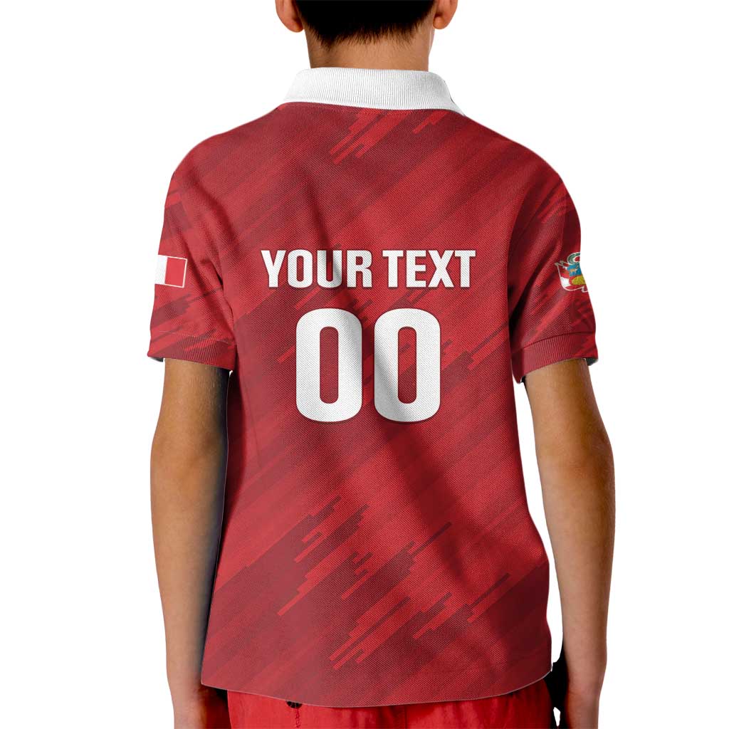 Custom Rugby Peru Kid Polo Shirt Los Tumis Go Champions