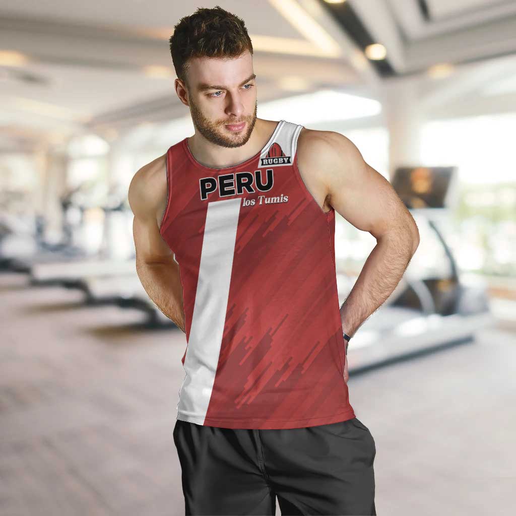Custom Rugby Peru Men Tank Top Los Tumis Go Champions
