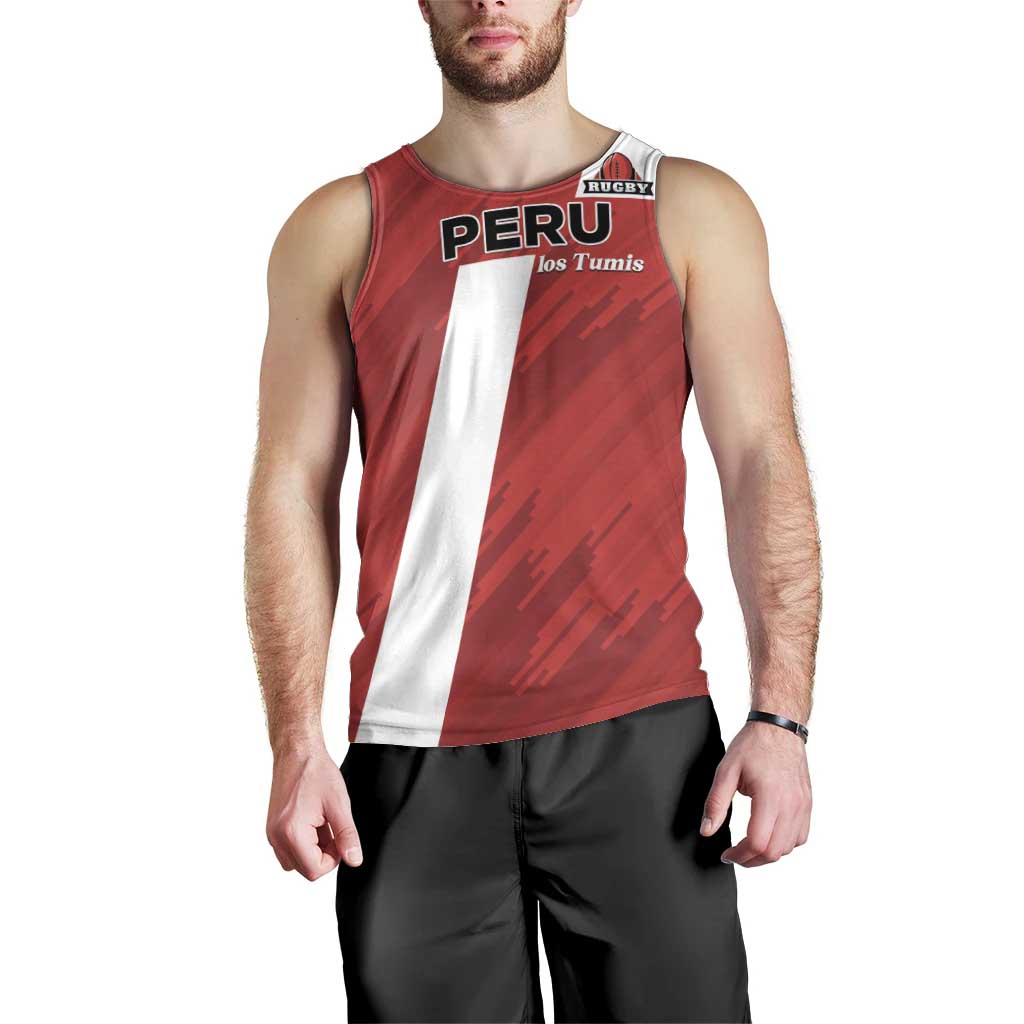Custom Rugby Peru Men Tank Top Los Tumis Go Champions