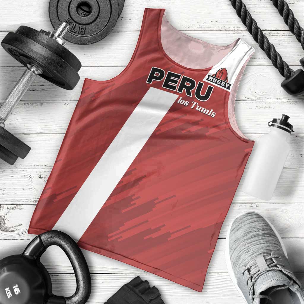 Custom Rugby Peru Men Tank Top Los Tumis Go Champions