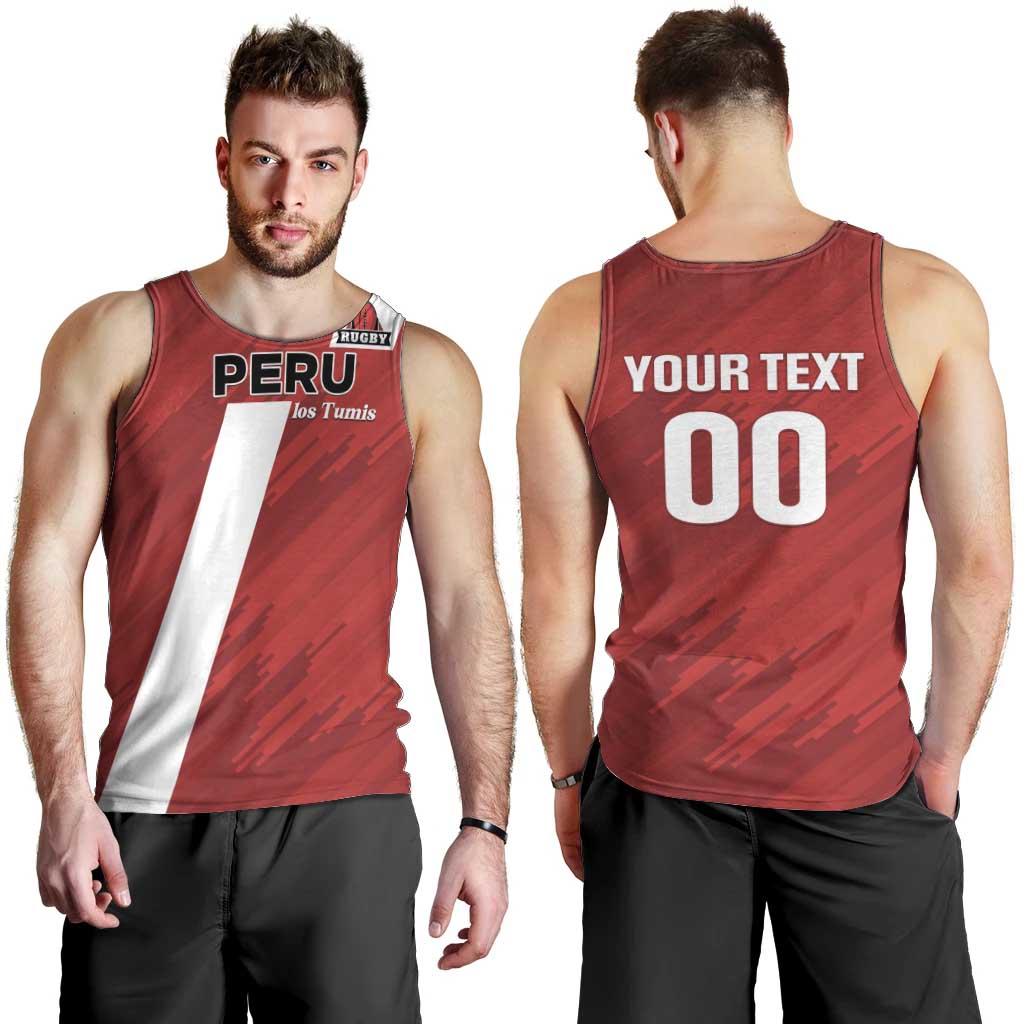 Custom Rugby Peru Men Tank Top Los Tumis Go Champions
