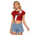 Custom Rugby Peru Raglan Cropped T Shirt Los Tumis Go Champions