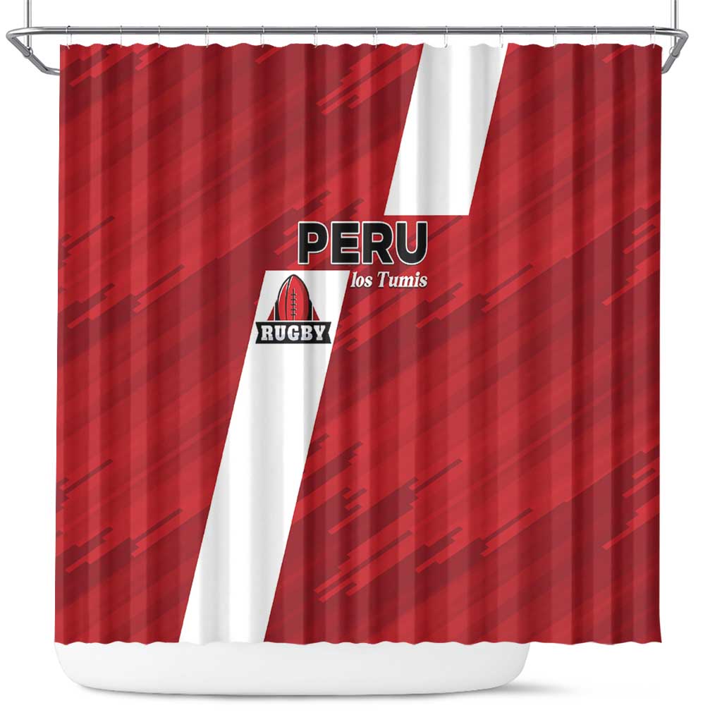 Rugby Peru Shower Curtain Los Tumis Go Champions