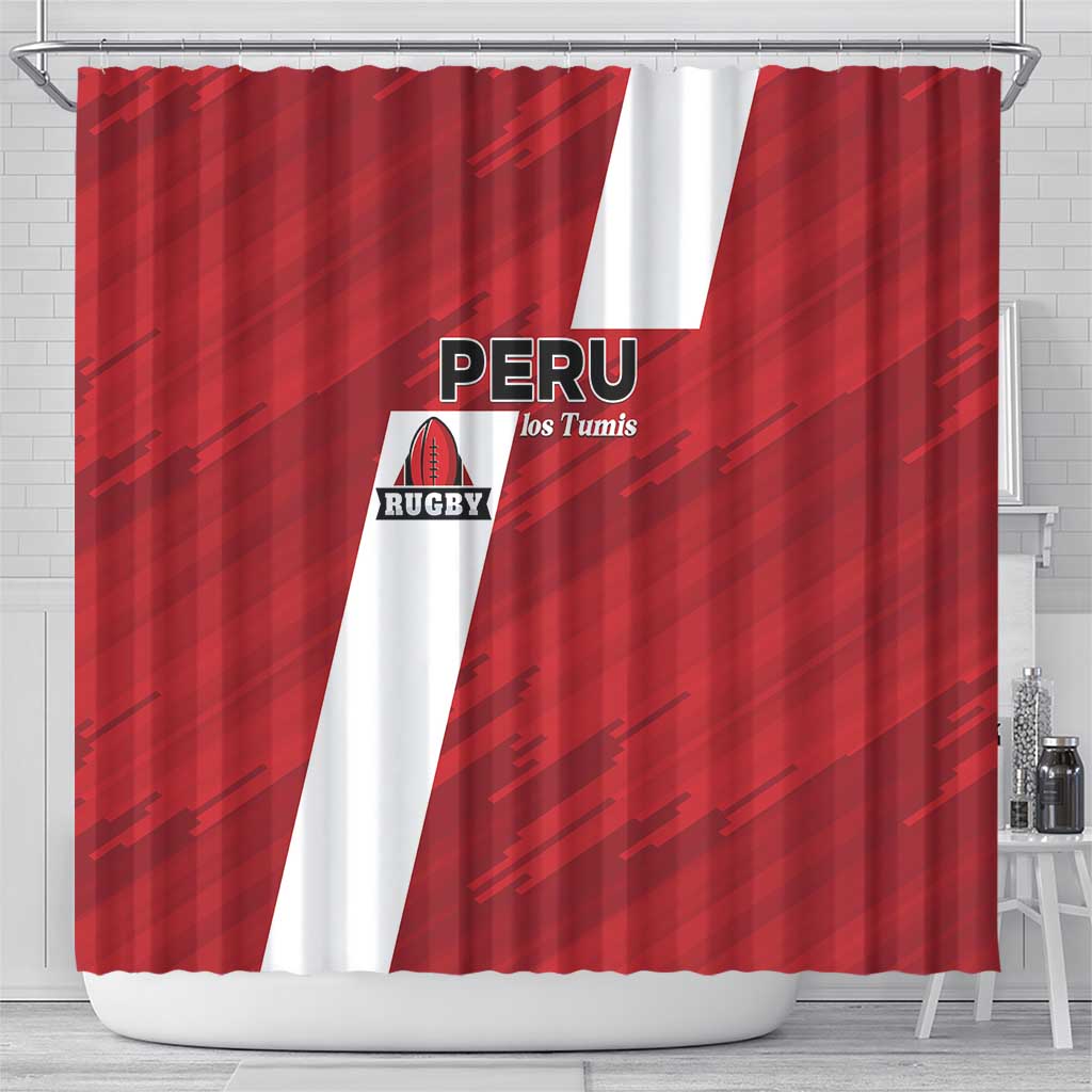 Rugby Peru Shower Curtain Los Tumis Go Champions