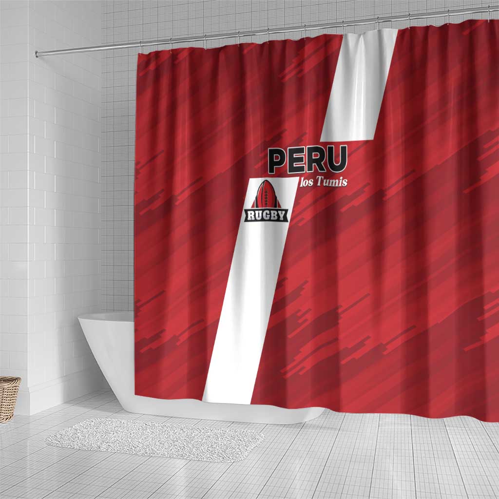 Rugby Peru Shower Curtain Los Tumis Go Champions