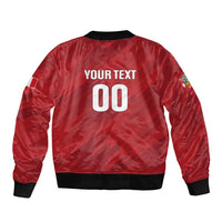Custom Rugby Peru Sleeve Zip Bomber Jacket Los Tumis Go Champions