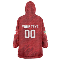 Custom Rugby Peru Wearable Blanket Hoodie Los Tumis Go Champions