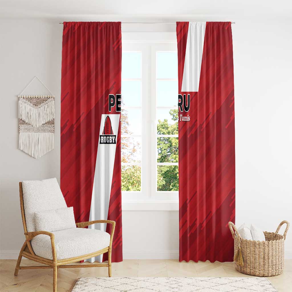 Rugby Peru Window Curtain Los Tumis Go Champions