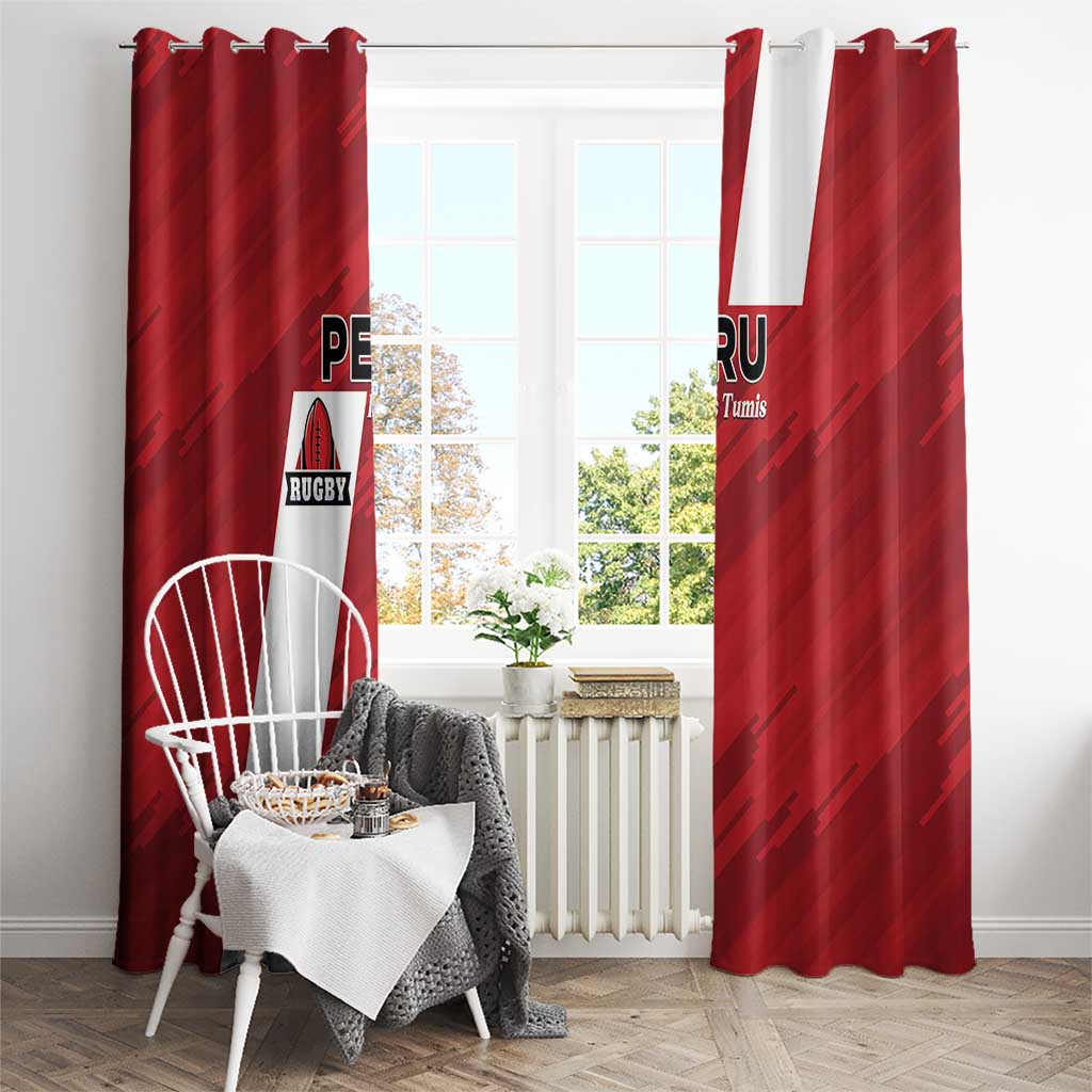Rugby Peru Window Curtain Los Tumis Go Champions